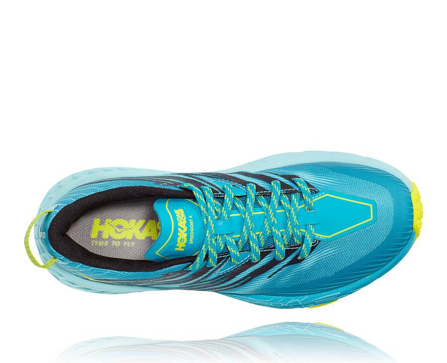 Tenis Trail Hoka One One Feminino Turquesa - Speedgoat 4 - 379-TRPAEK